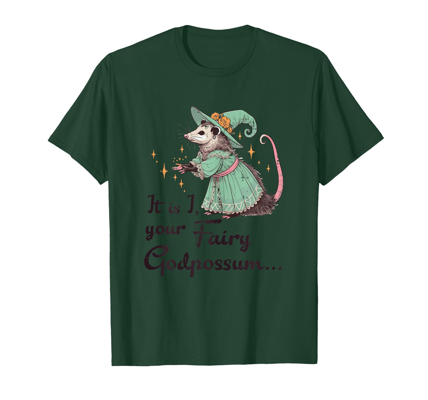 Opossum Your Fairy Godpossum Funny Possum Girls Kids Women T-Shirt