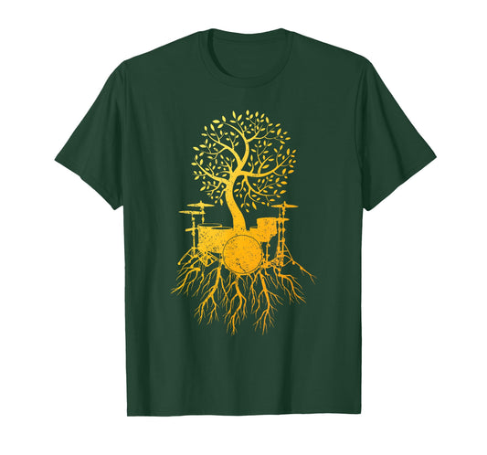 Cool Drum Set Art for Men Women Drummer Music Drumming Lover T-Shirt