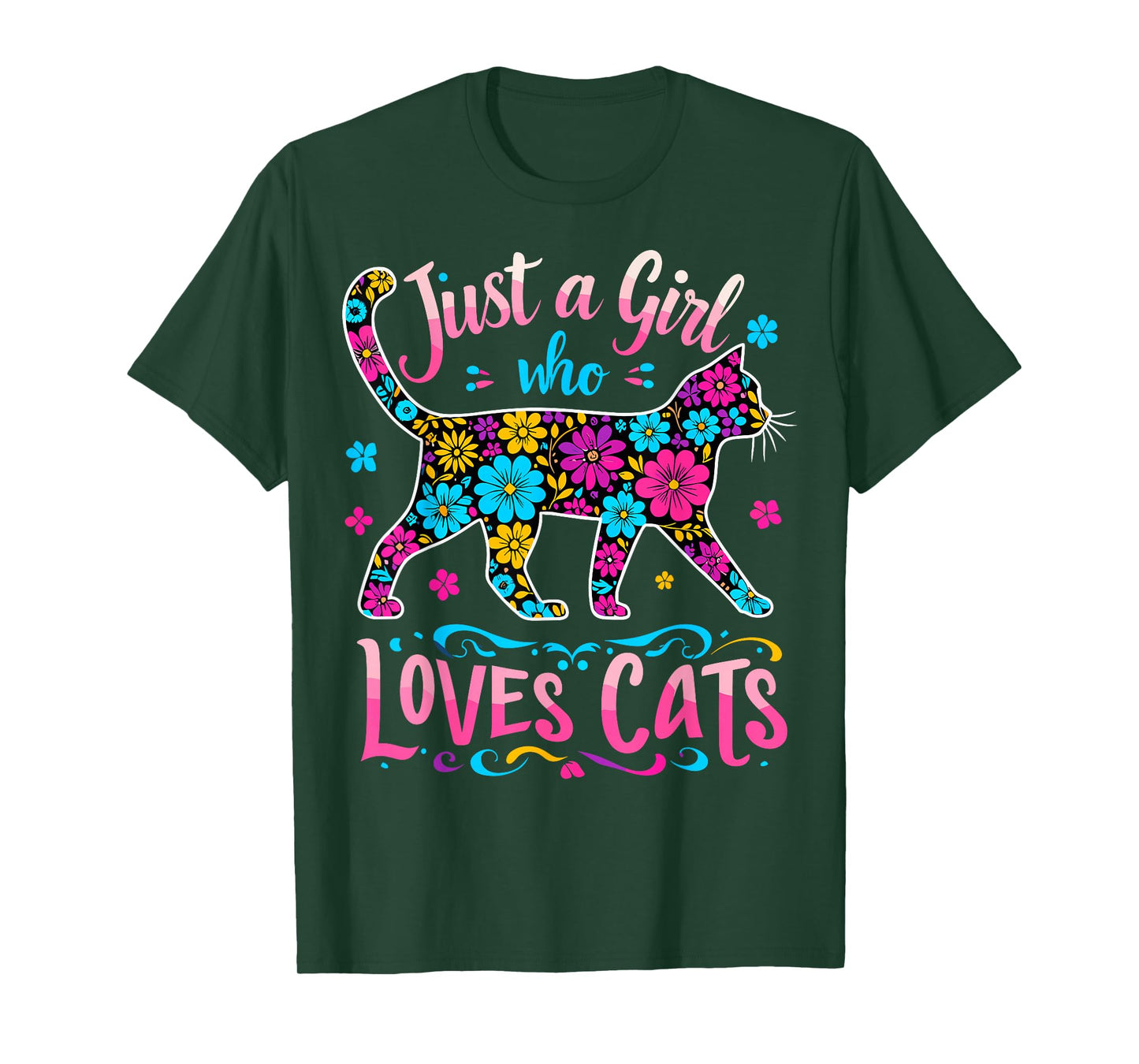 Cat Cute Just A Girl Who Loves Cats T-Shirt