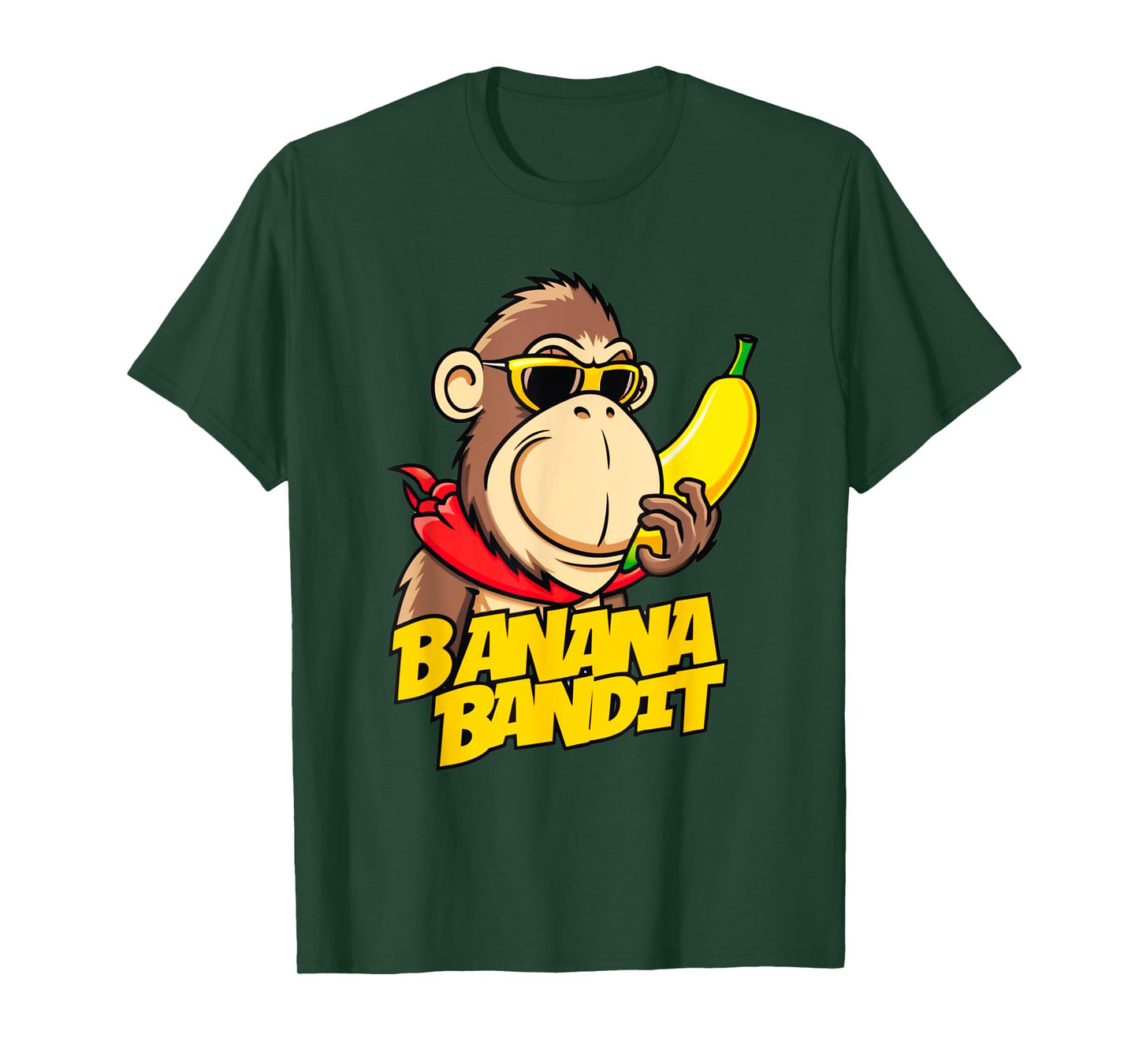 Funny Banana Bandit Foodie Monkey Gift for Men Women Kids T-Shirt