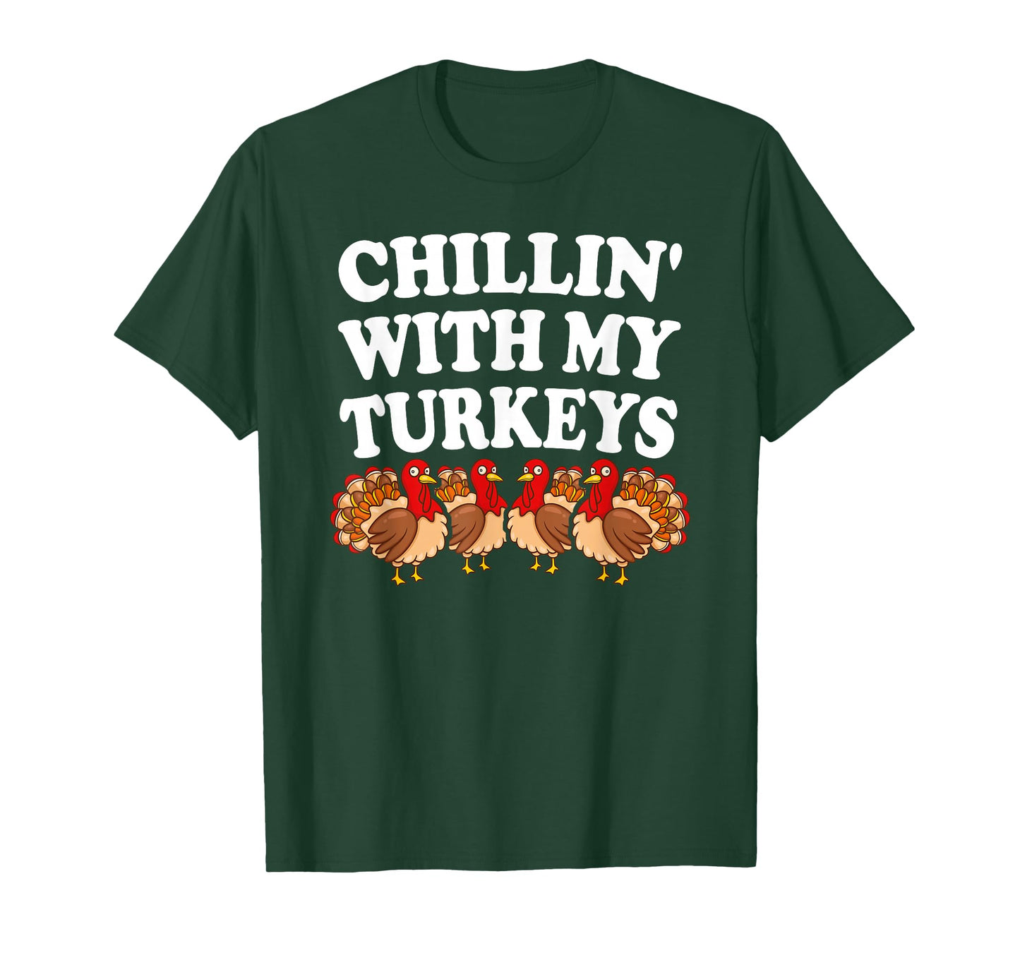 Turkeys Thanksgiving Pilgrim Holiday | Mens & Womens T-Shirt