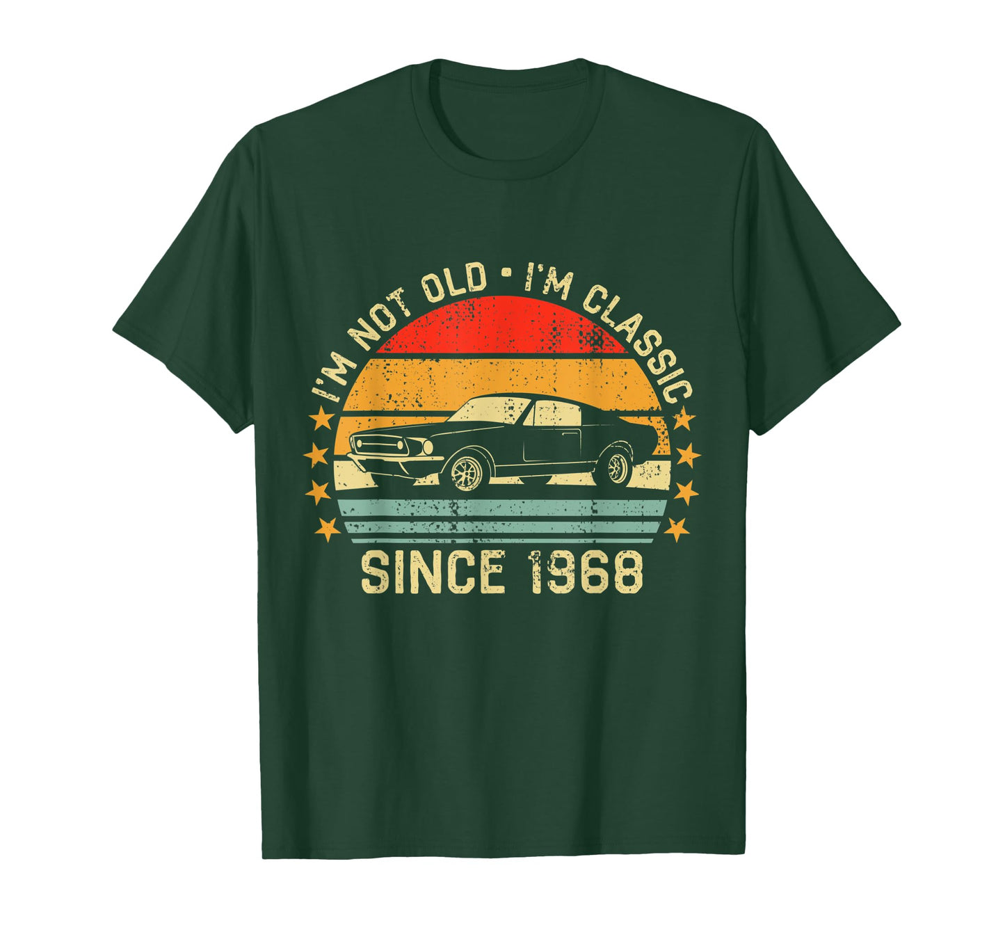 Cool Car Mens 53rd Birthday Gift For 53 year old Men & Women T-Shirt