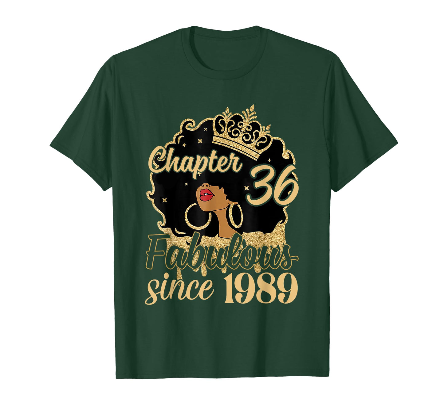 Chapter 36 Fabulous Since 1989 36th Birthday for Girls Women T-Shirt
