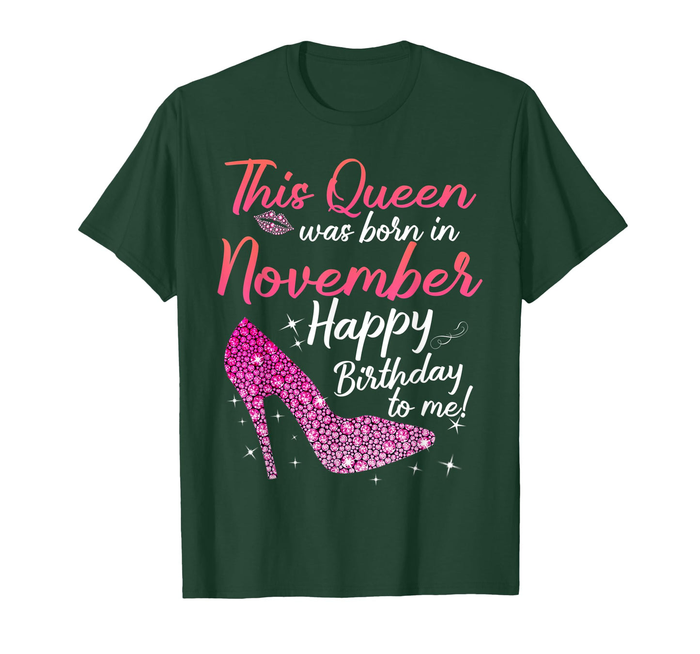 Black Queens Are Born In November Birthday Shirts for women T-Shirt