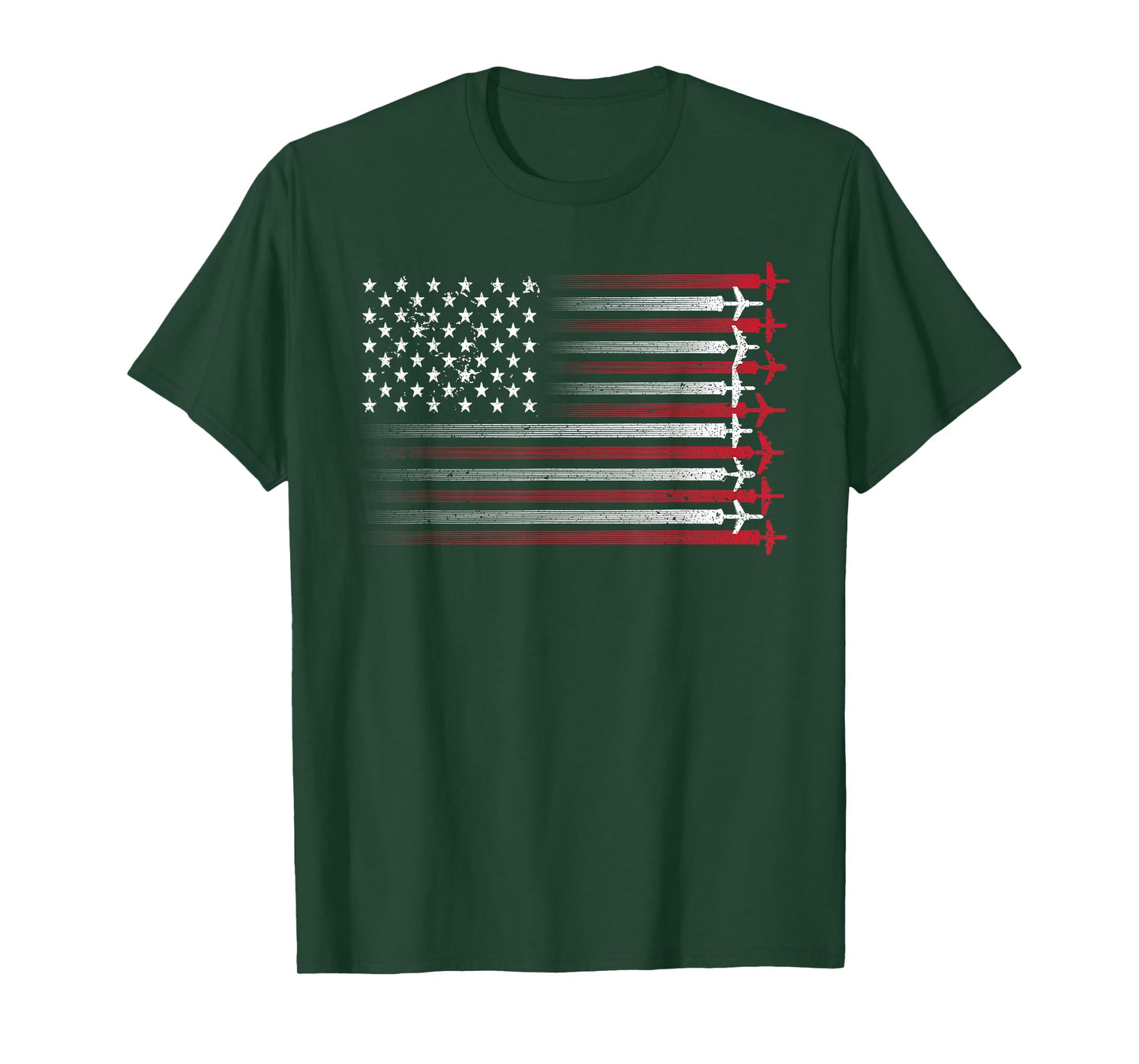 Cute Airplane Pilot Art For Men Women Aviation 4th Of July T-Shirt
