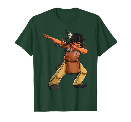 Dabbing Indian Funny Cute Native American Dance Dab Gift T-Shirt