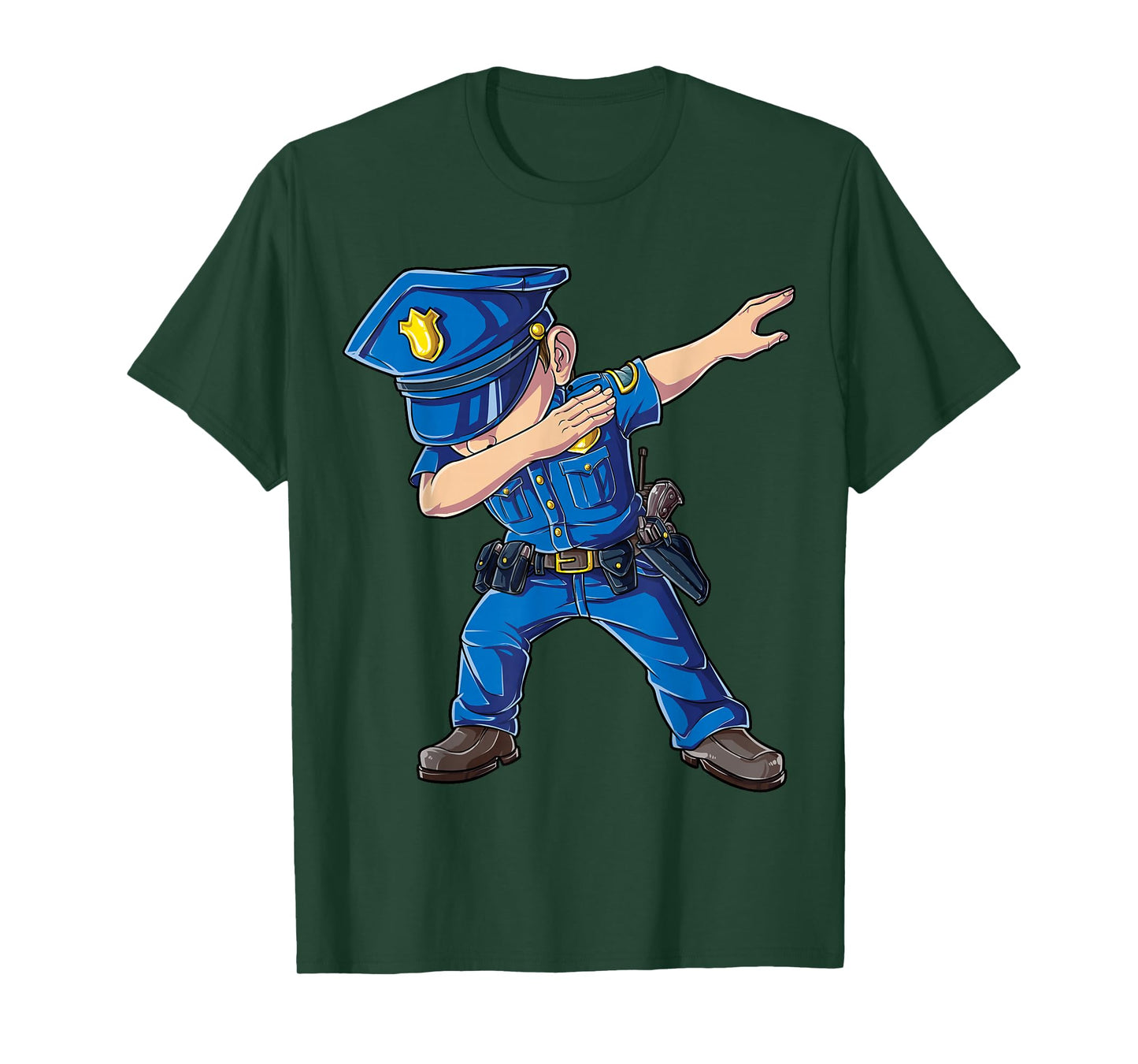 Dabbing Police Funny Policeman Dab Dance Boys Girls Men Cute T-Shirt