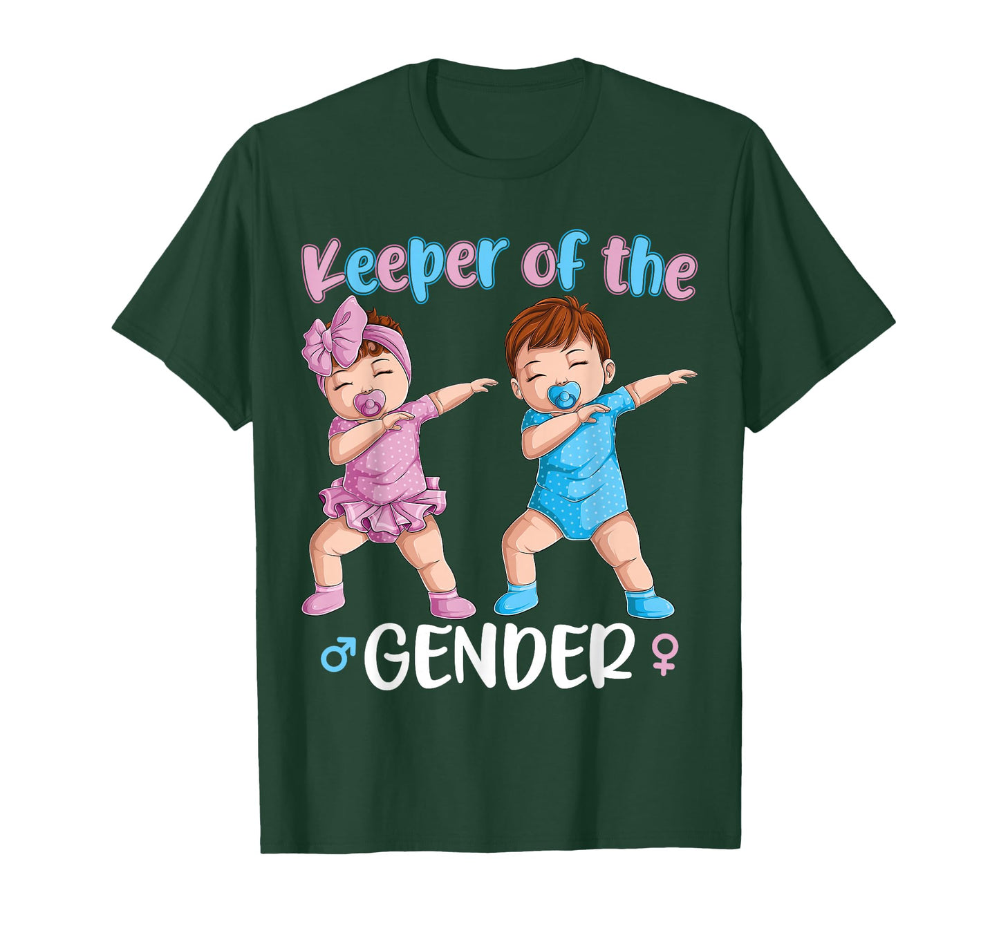 Keeper of The Gender Reveal Party Baby Announcement Women T-Shirt Small