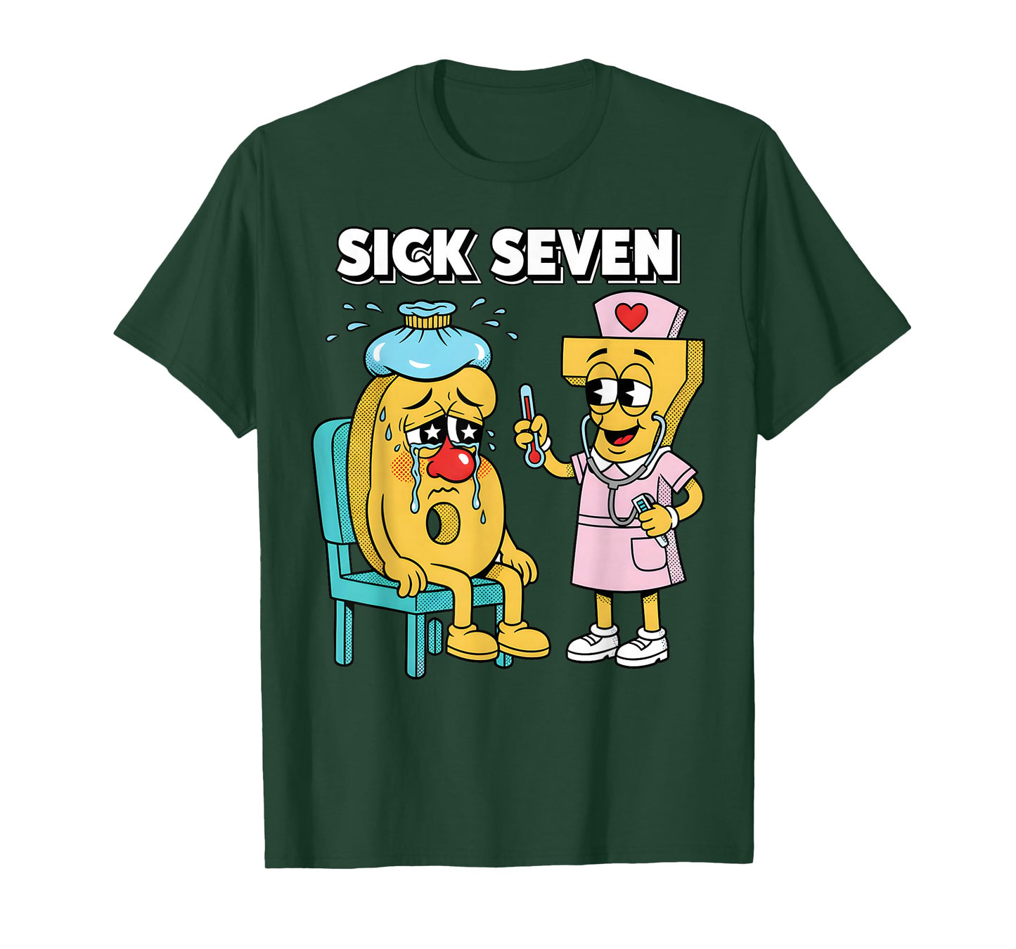 Sick Seven Meme Six Seven Sick 7 Funny Nurse Women Men T-Shirt