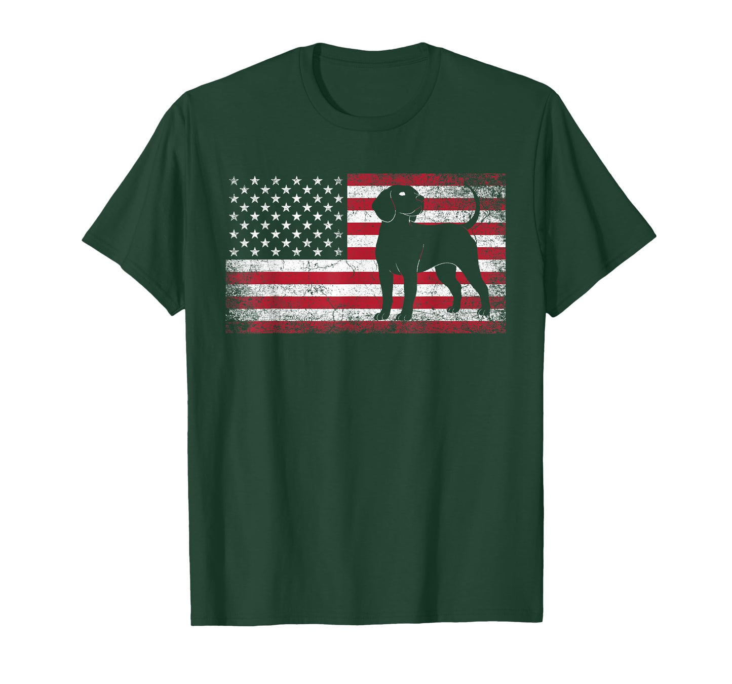 Beagle Dog 4th of July American Flag USA America Patriotic T-Shirt