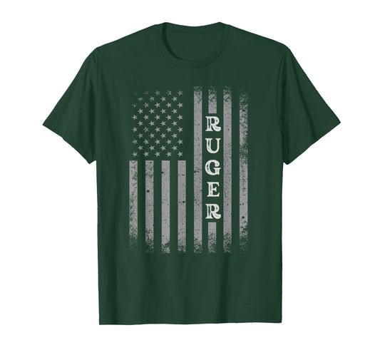 Retro American Flag UAS Ruger Men Family Day Shirt Matching T-Shirt