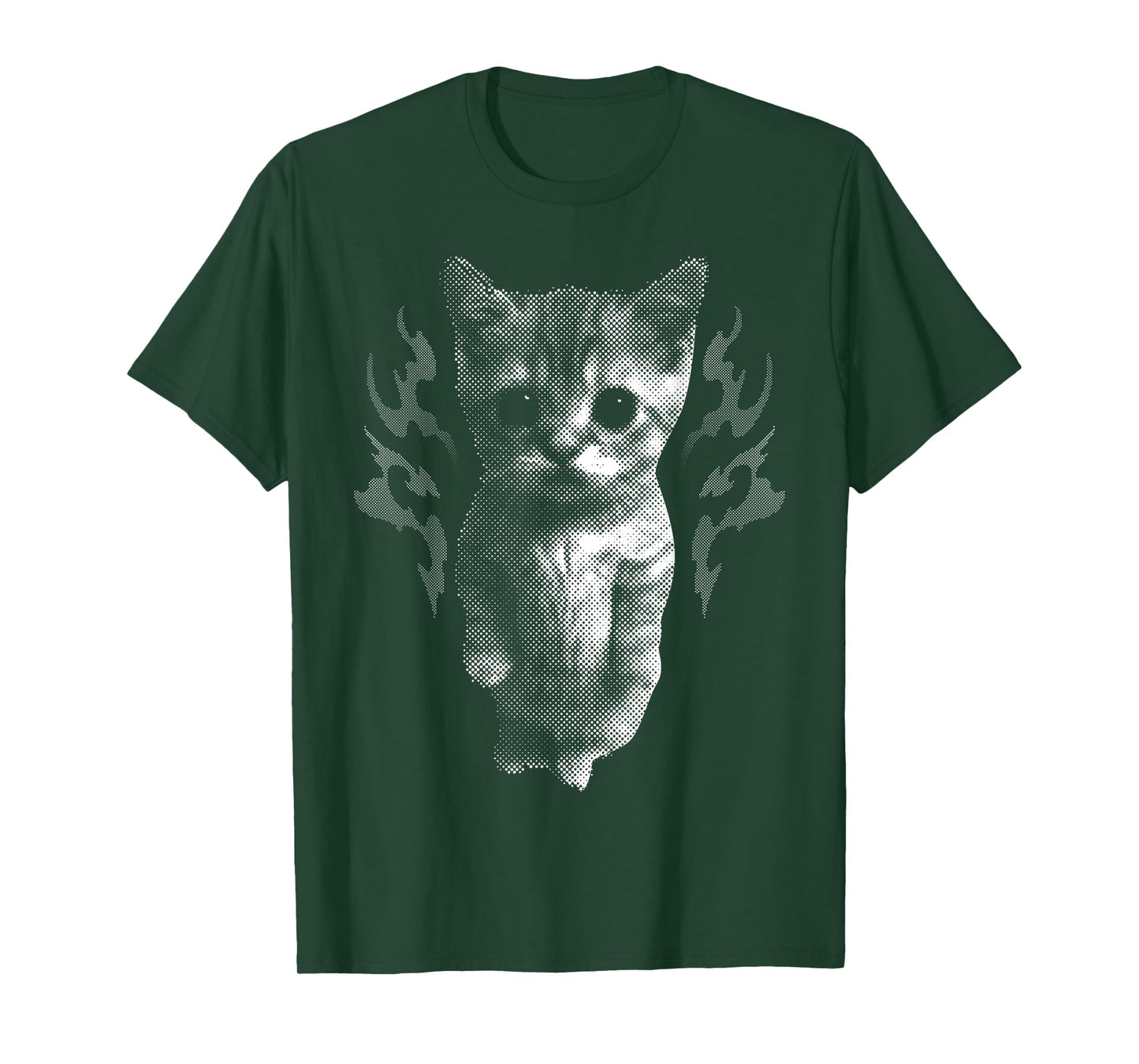 Funny Y2k Retro Cat Silly Vintage Kitten Meme Cat Lover T-Shirt