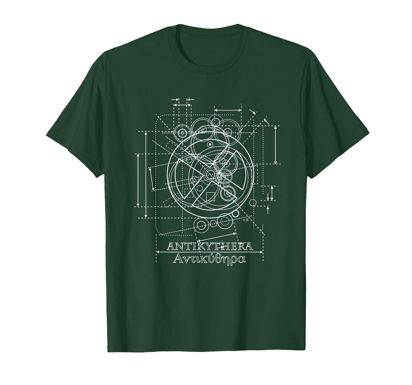 Antikythera Mechanism Drawing T-Shirt