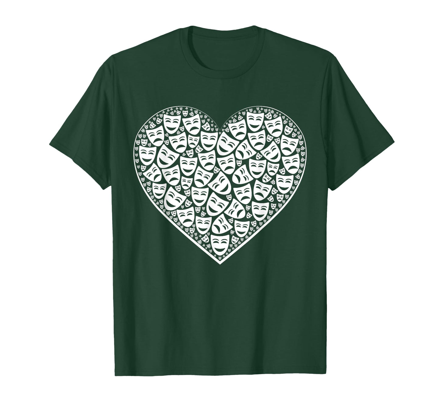 Drama Theatre Nerd Mask Lover Heart Theater Actress Gifts T-Shirt