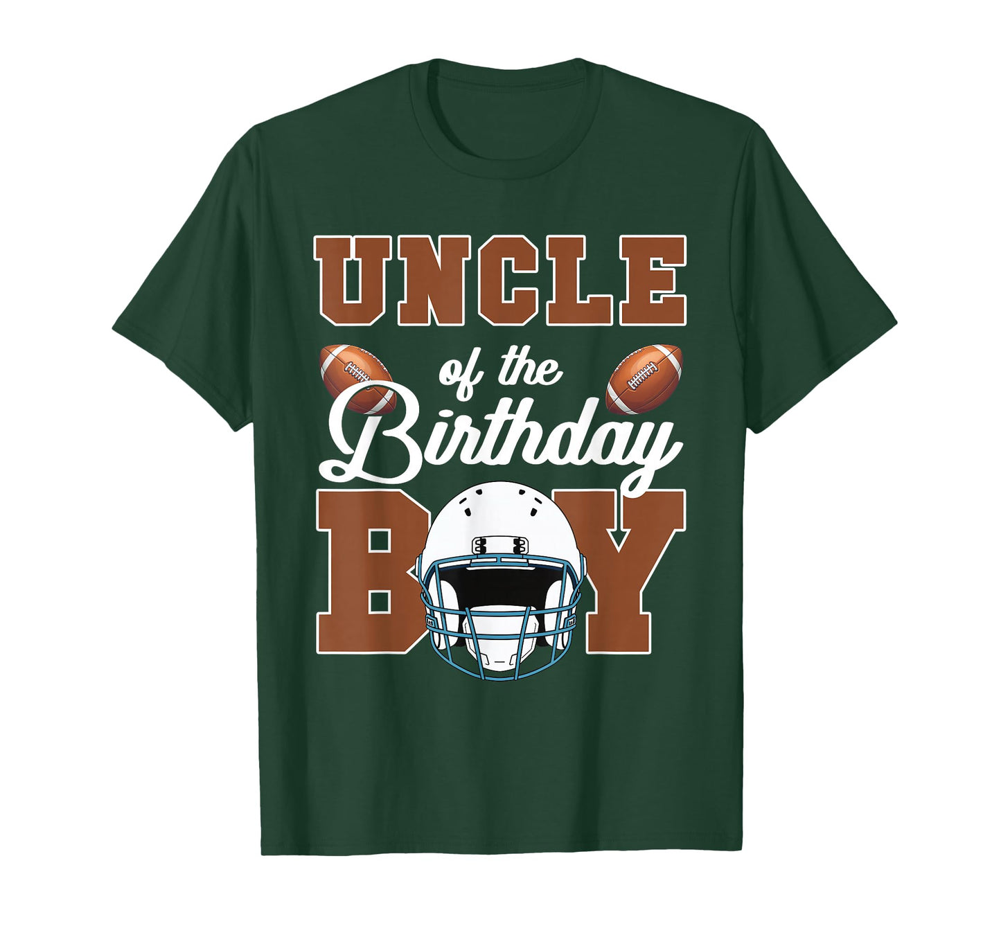 Uncle Of The Birthday Boy Football Party Family Matching T-Shirt