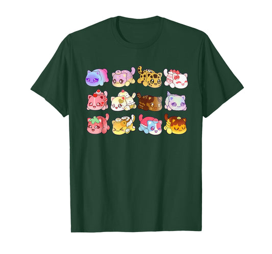 Cute Meemeow Cats Gift Tee for Kids and Cat Lovers Men Women T-Shirt
