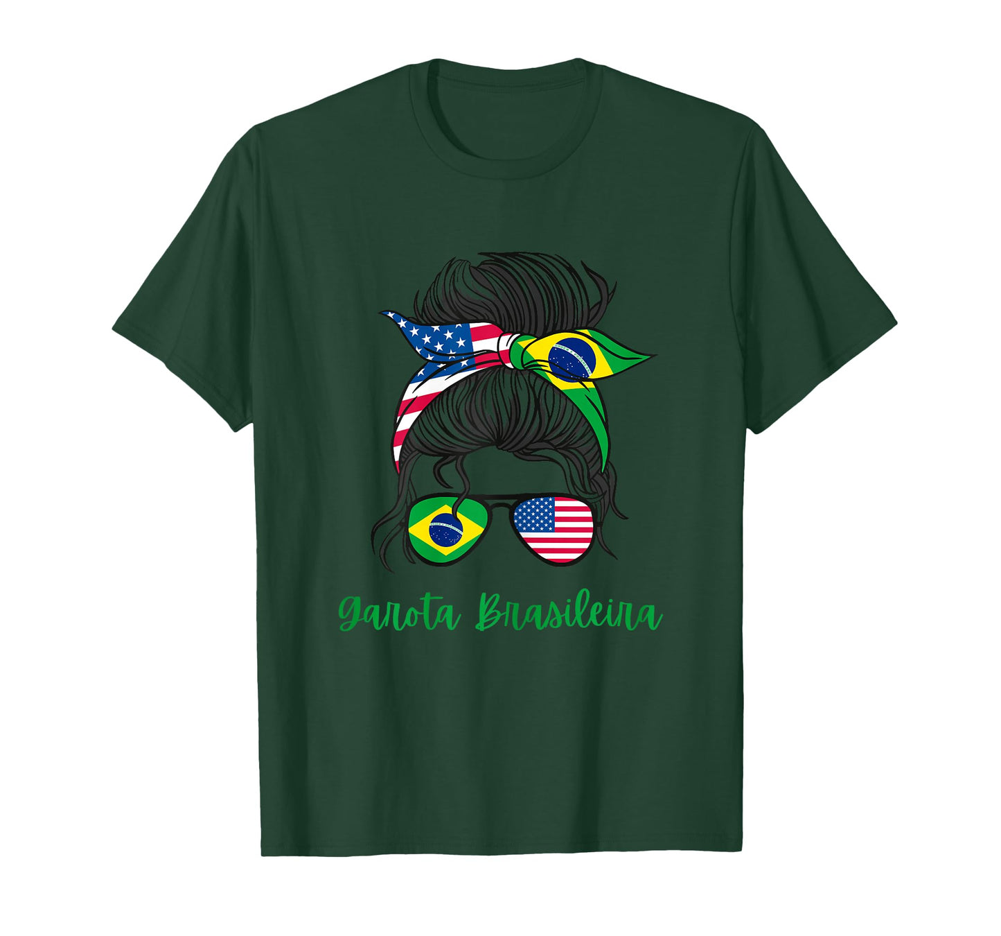 Brazil Girls USA American Brazilian Girl T-Shirt