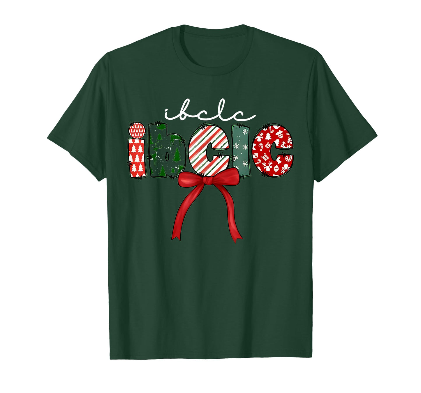 IBCLC Christmas Lactation Consultant Specialist Crew Neck T-Shirt