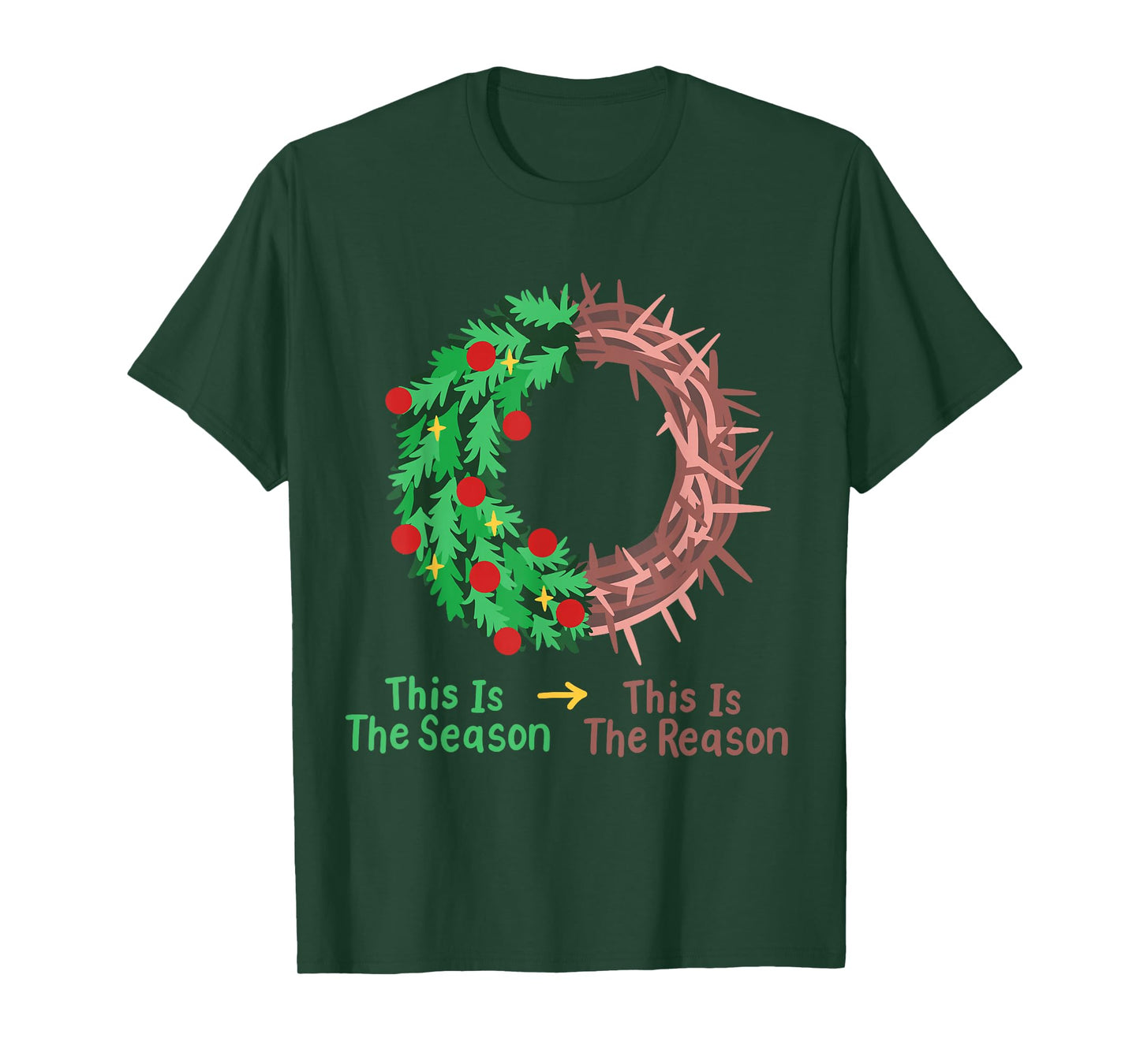 Christian Christmas Jesus This is The Season The Reason T-Shirt