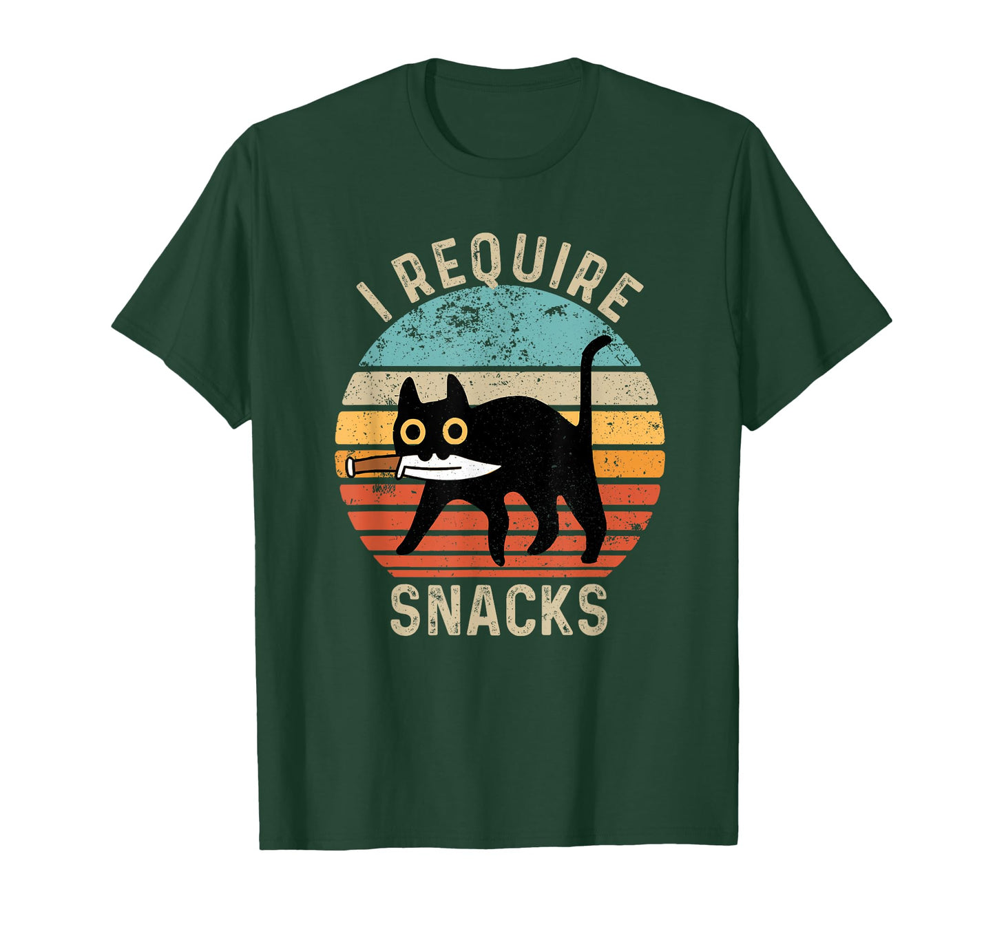 I Require Snacks cat Funny T-Shirt