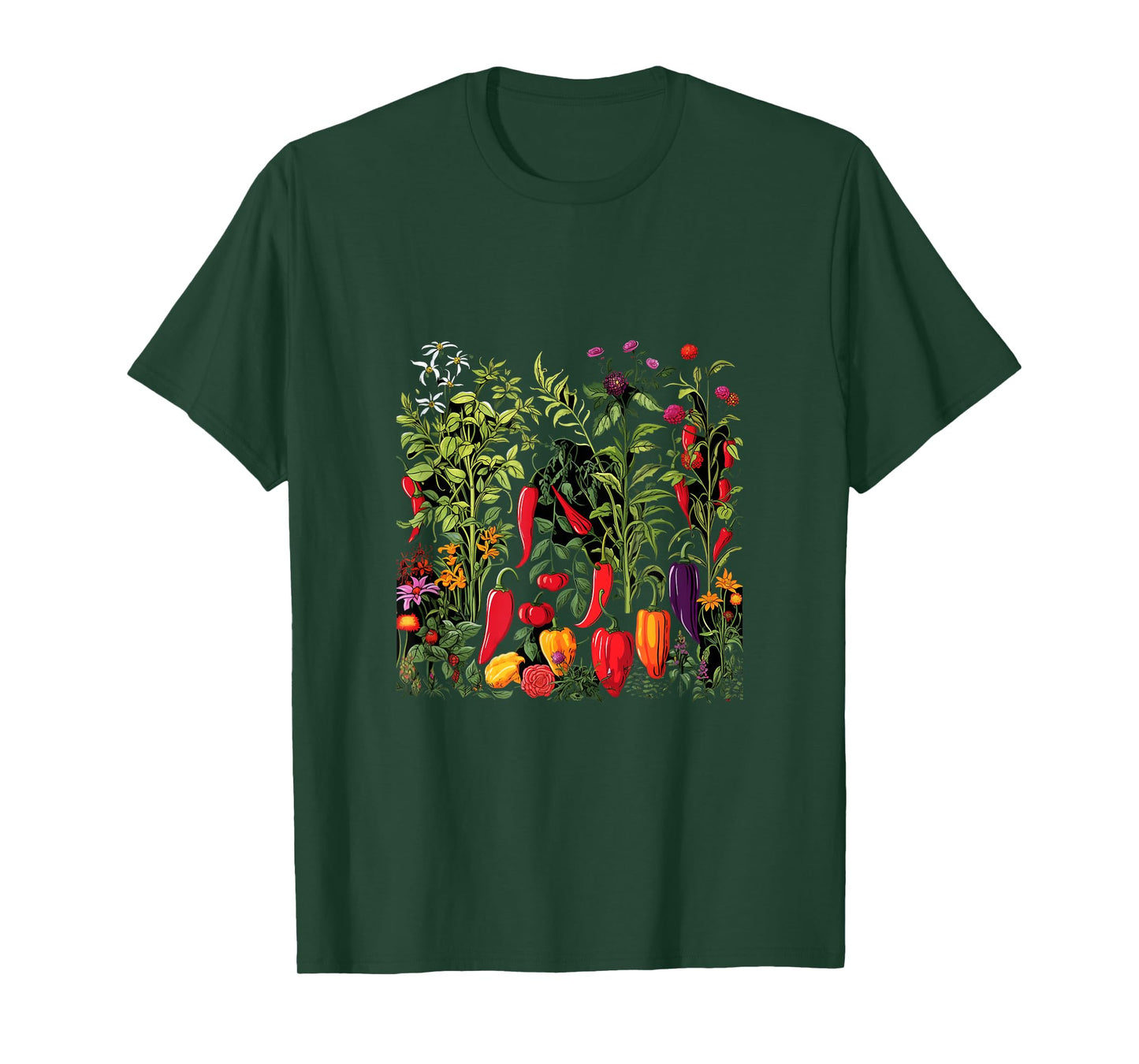Chili Hot Pepper Plants Chillis Garden Spicy Pepper T-Shirt