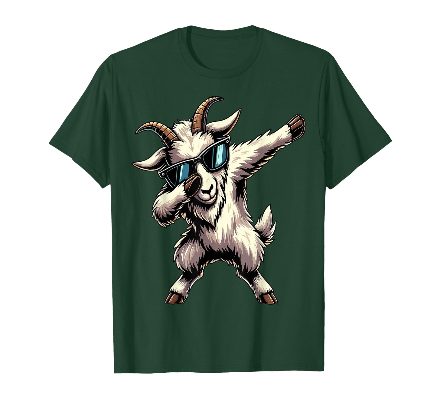 Dabbing Goat with Sunglasses Goat Animal T-Shirt