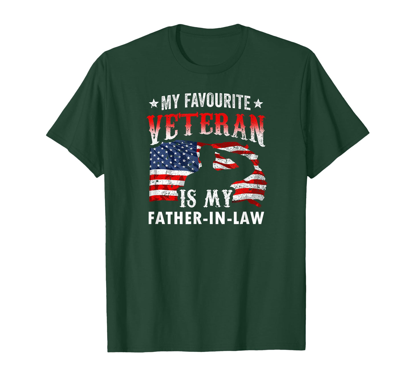 My Favorite Veteran Is My Father-In-Law Family Veteran's Day T-Shirt