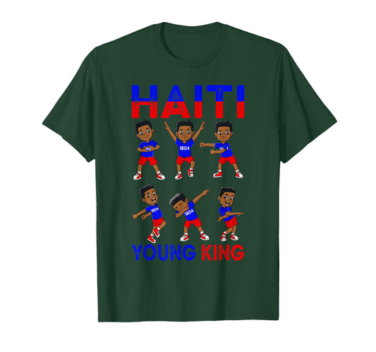 Haiti Boys Kids Haitian Prince Haiti Young King 1804 T-Shirt