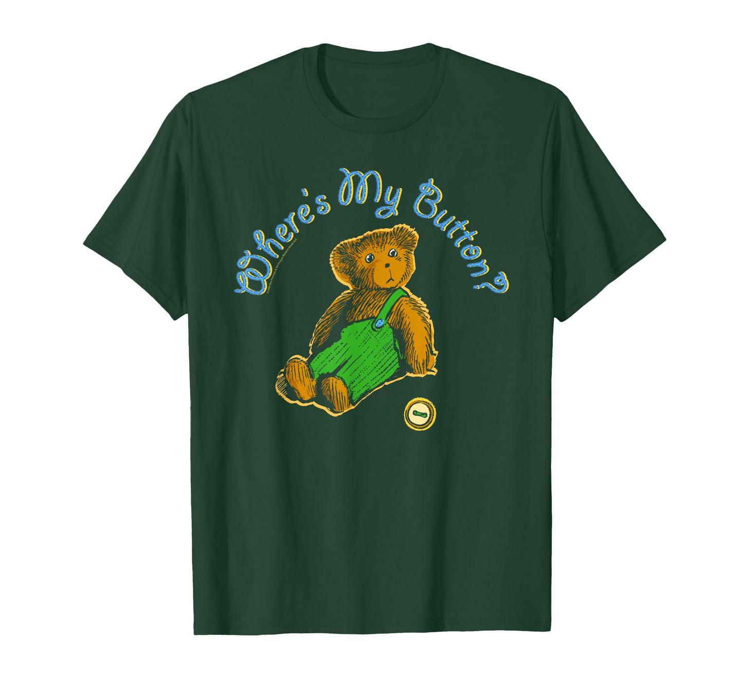 Corduroy Where's My Button Teddy Bear Retro Children's Book T-Shirt