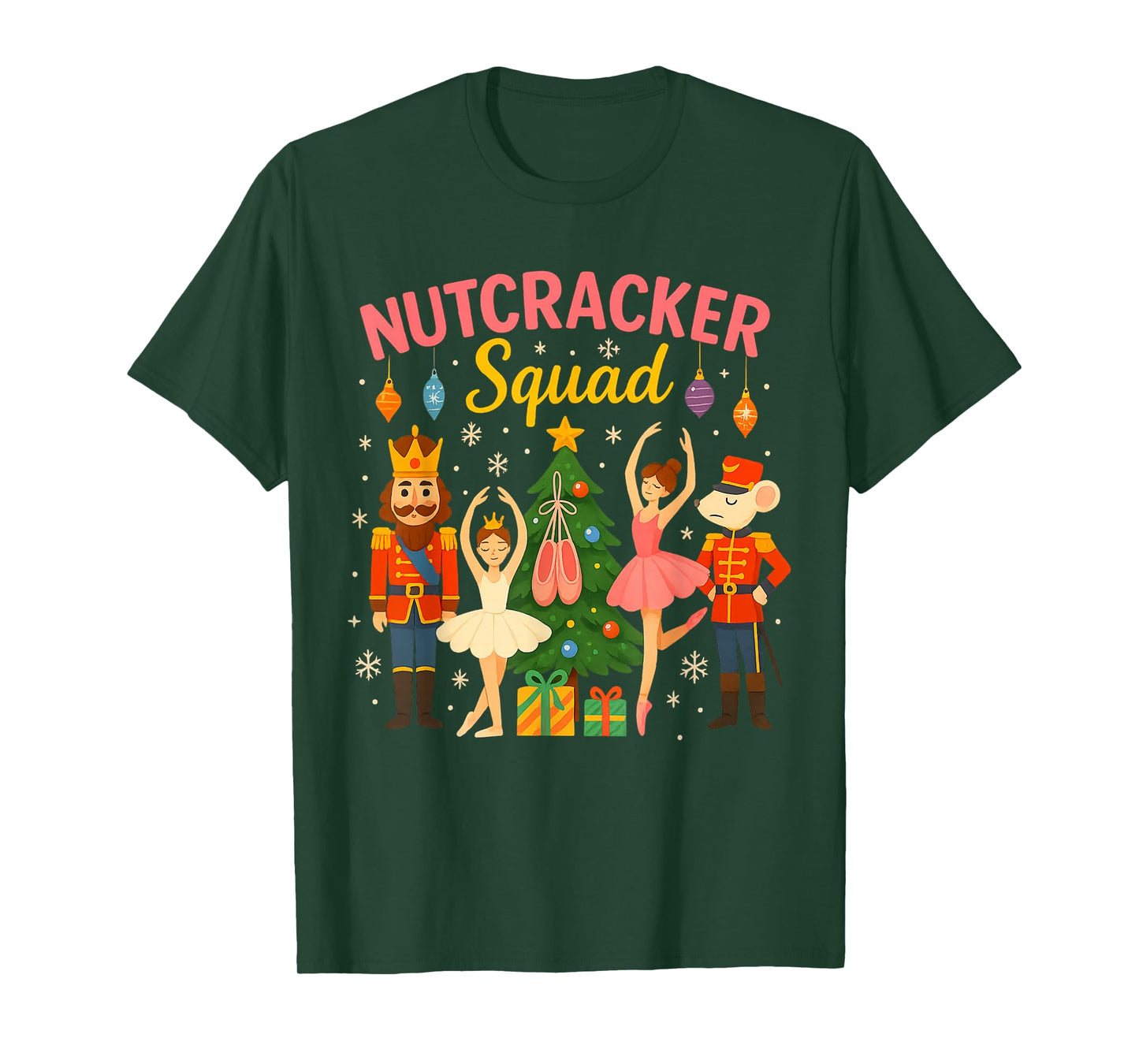 Ballet Nutcracker Squad Christmas Costume for Kids Women Men T-Shirt
