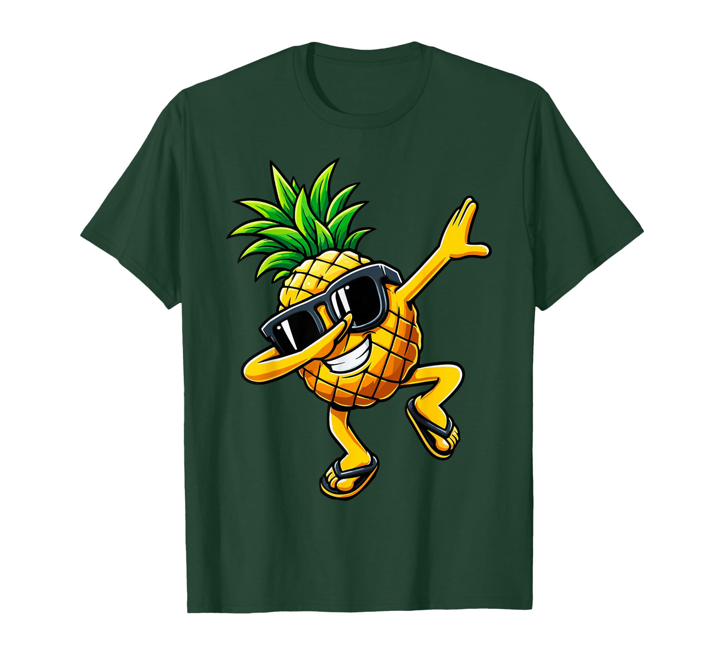 Dabbing Pineapple Sunglasses Hawaiian Aloha Beaches Hawaii T-Shirt