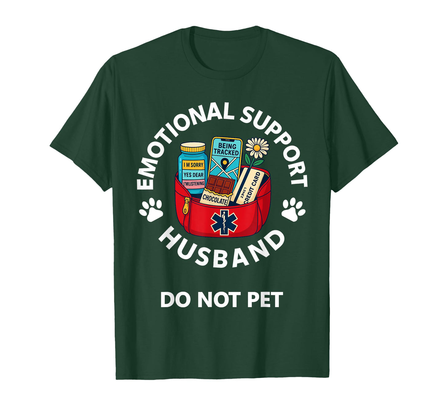 Emotional Support Husband Fully Equipped Funny Husband Gift T-Shirt