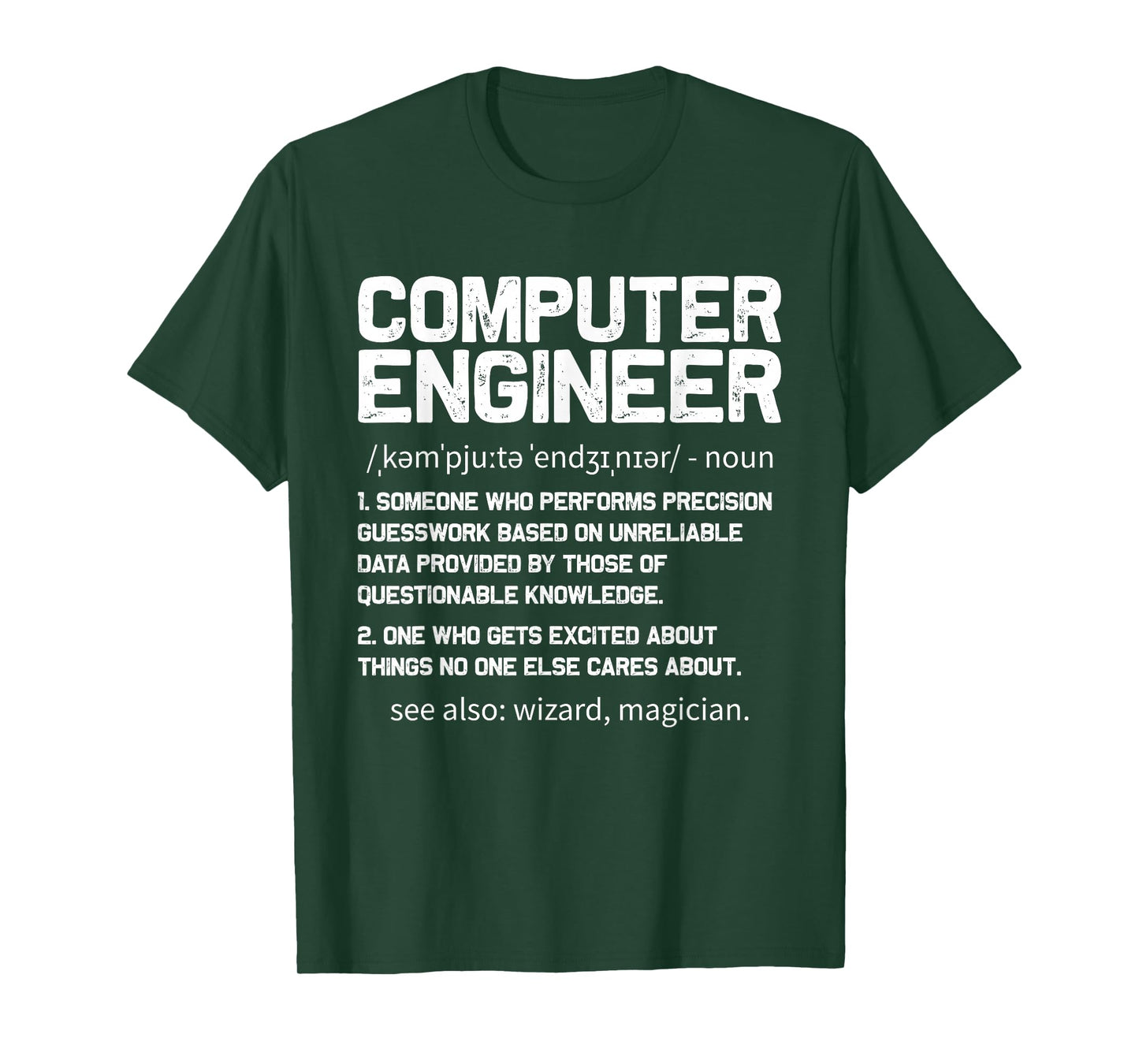 Computer Engineer Definition Design Computer Engineering T-Shirt