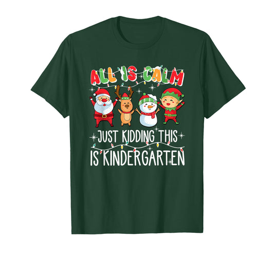 All is Calm just Kidding This is Kindergarten T-Shirt