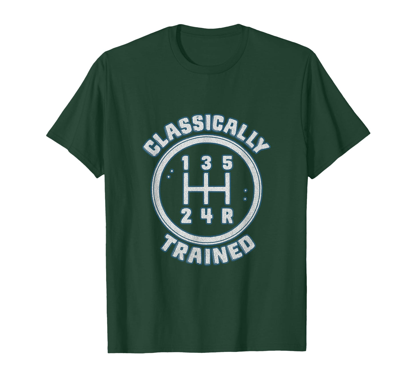Automotive Classically Trained Manual Gear Shift Retro Car T-Shirt