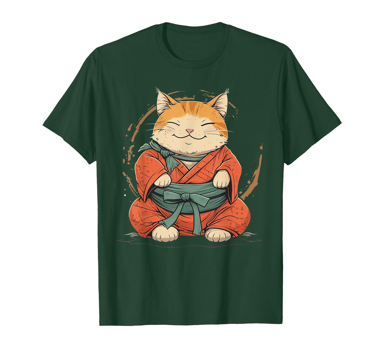 Sumo wrestler Cat on Sumo Wrestling T-Shirt
