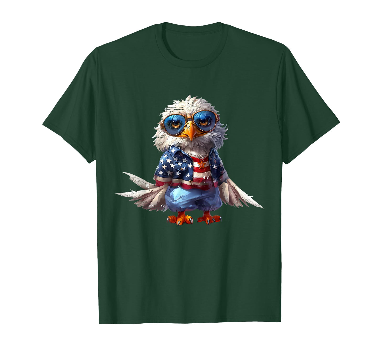 Eagle Patriotic USA American Flag 4th of July Kids boys girl T-Shirt