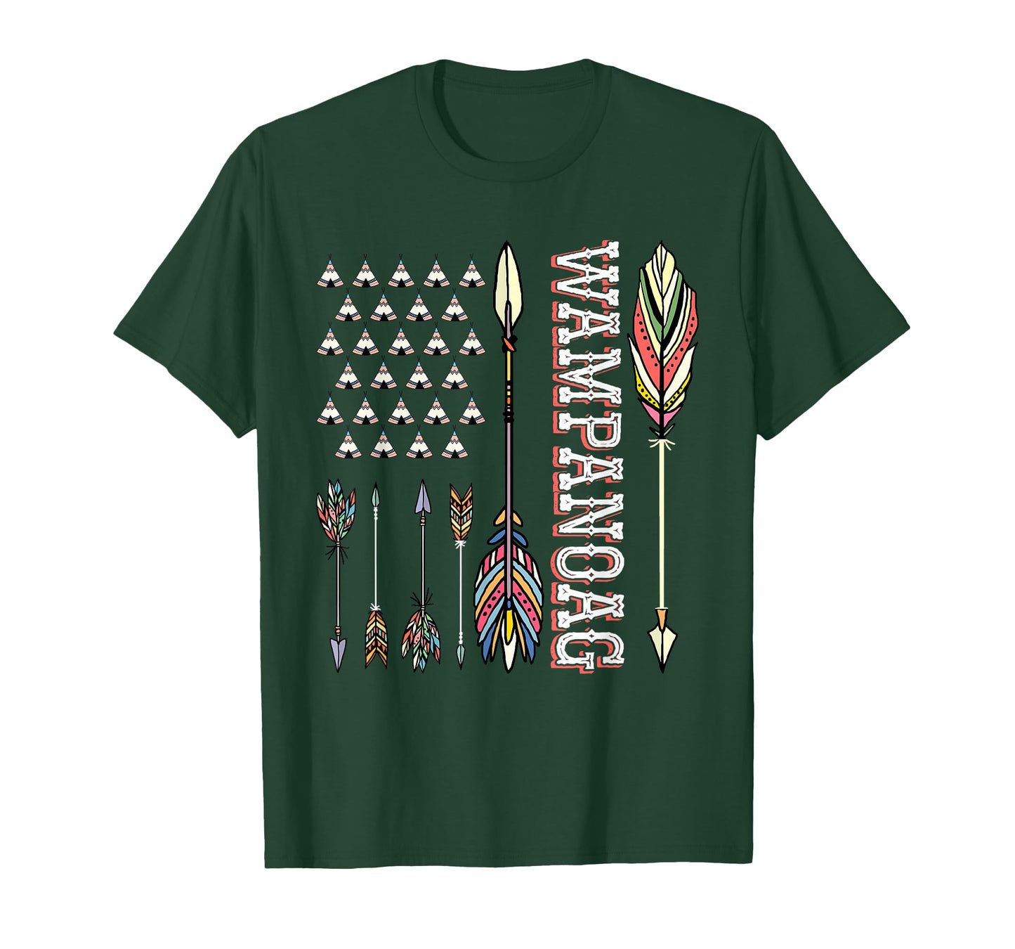 Wampanoag Flag Indigenous Heritage Native American Wampanoag T-Shirt