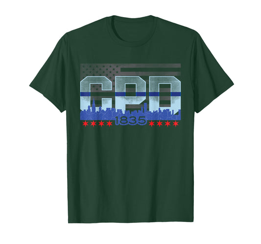 Chicago Police Officer Vintage CPD T-Shirt T-Shirt