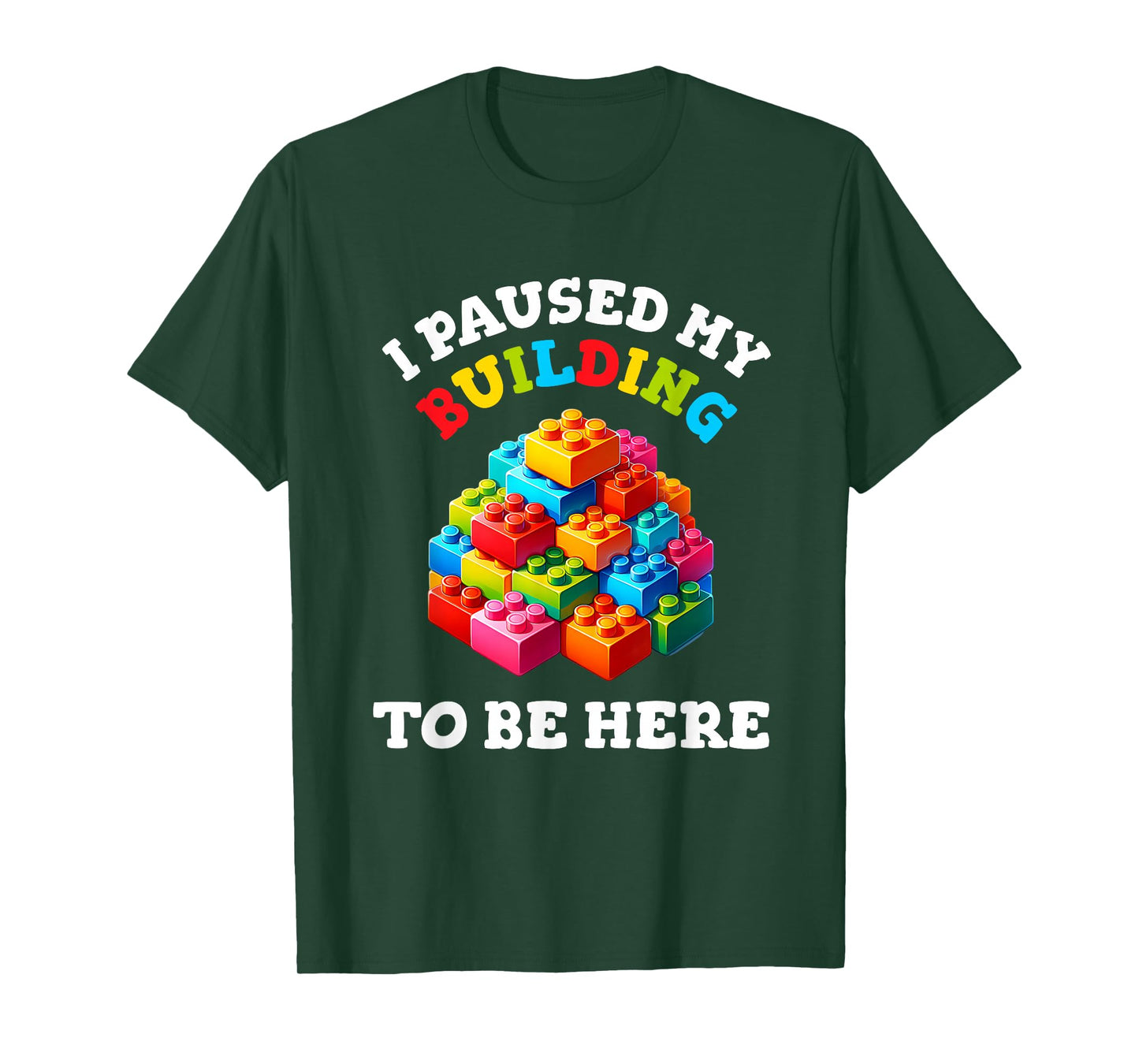 Building Brick Master Builder Matching Family Birthday Boys T-Shirt