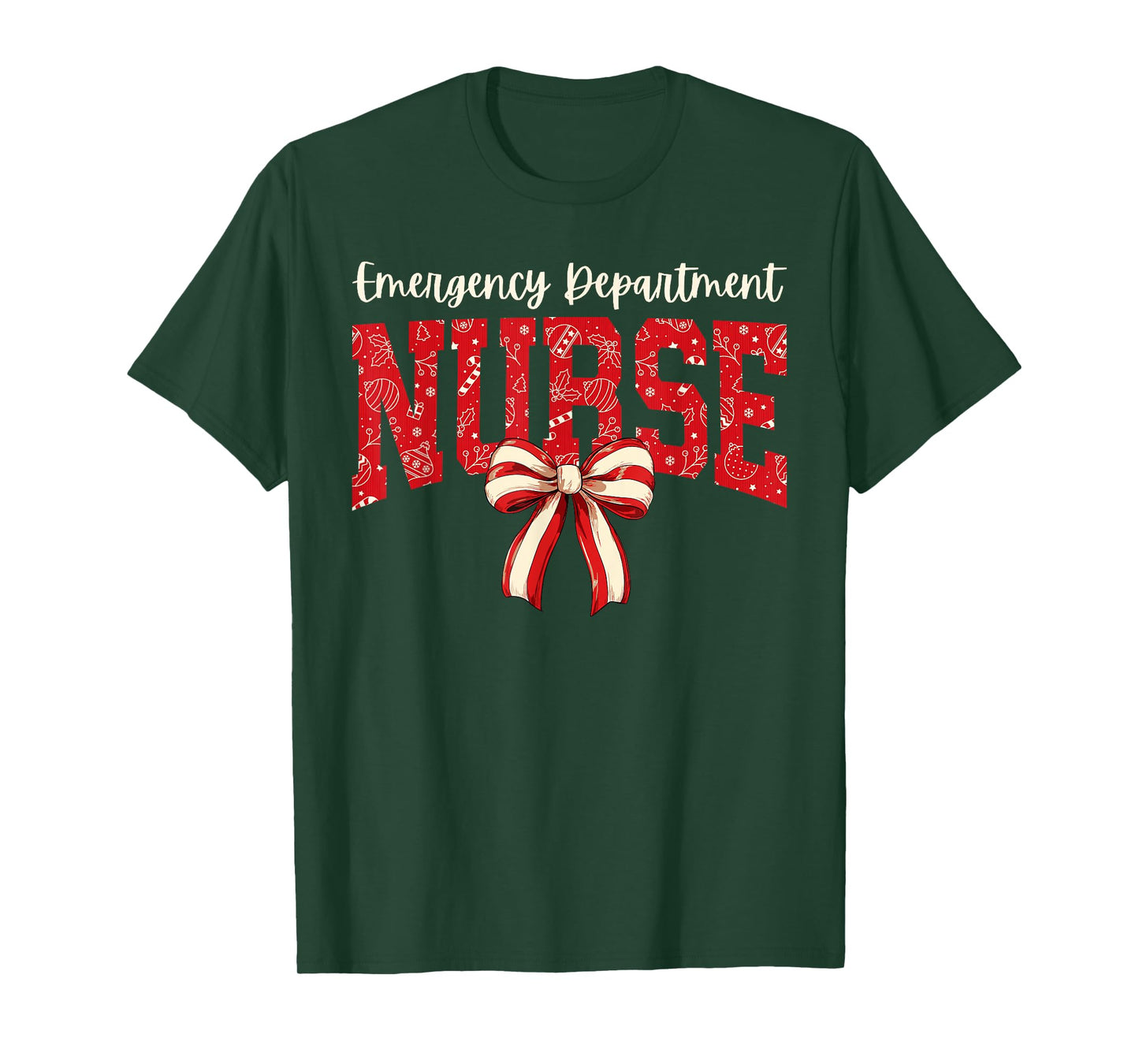 Christmas Emergency Room ER RN Nurse Department T-Shirt