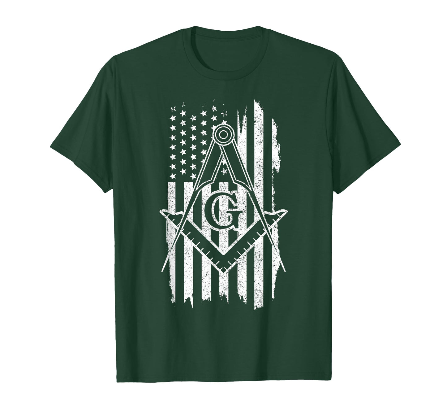 Patriotic Masonic American Flag T-Shirt
