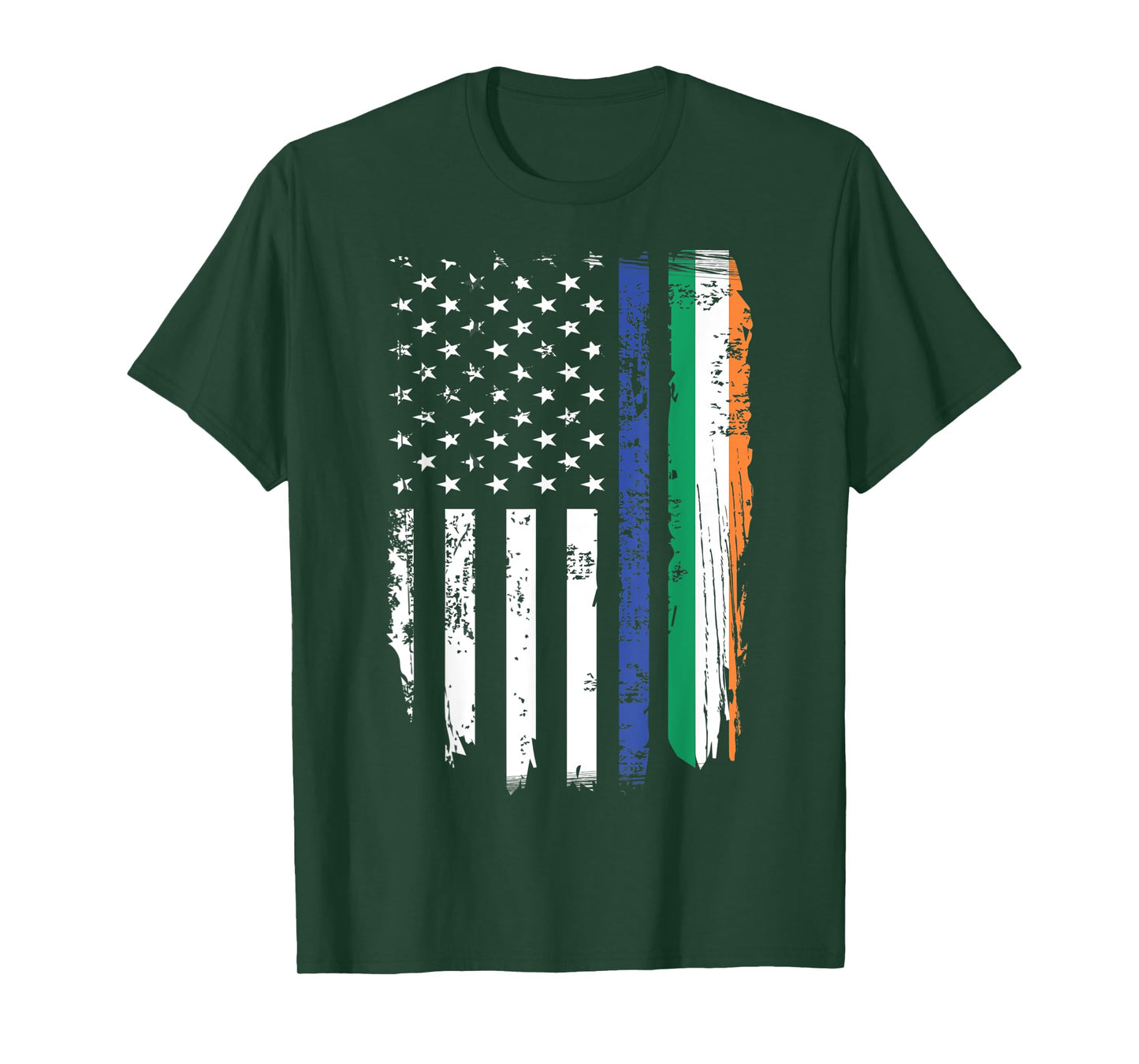 Irish Thin Blue Line St. Patrick's Day Police Cop T-Shirt