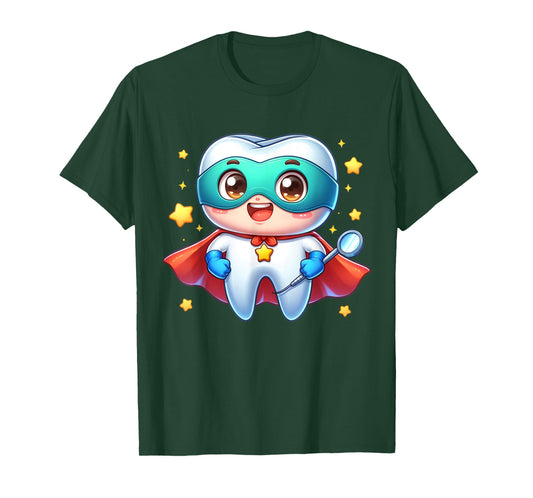 Cute Super Hero Dentist Superhero Tooth Doctor T-Shirt