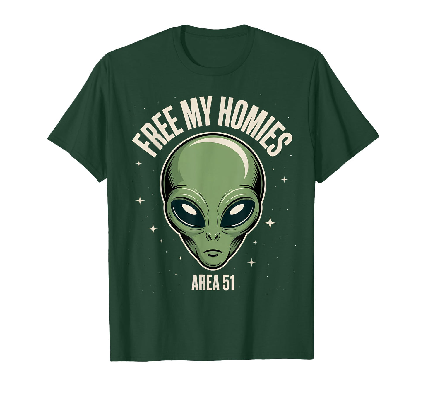 Free My Homies Area 51 Funny Alien UFO Boys Kids Men Women T-Shirt
