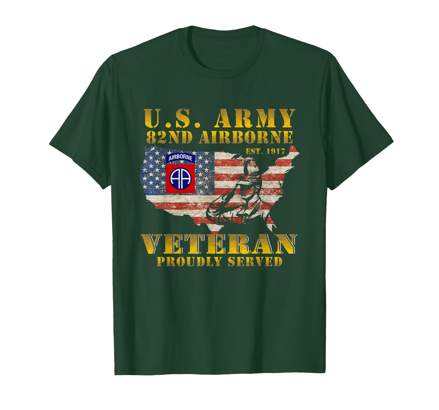 82nd Airborne Division Death From Above Fort Bragg Veteran T-Shirt