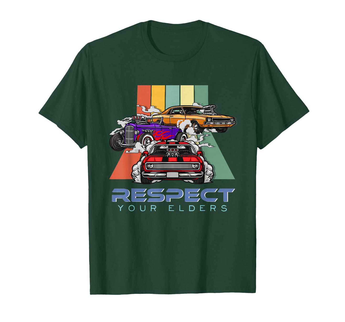 Car Guys Respect Your Elders Classic Cars T-Shirt