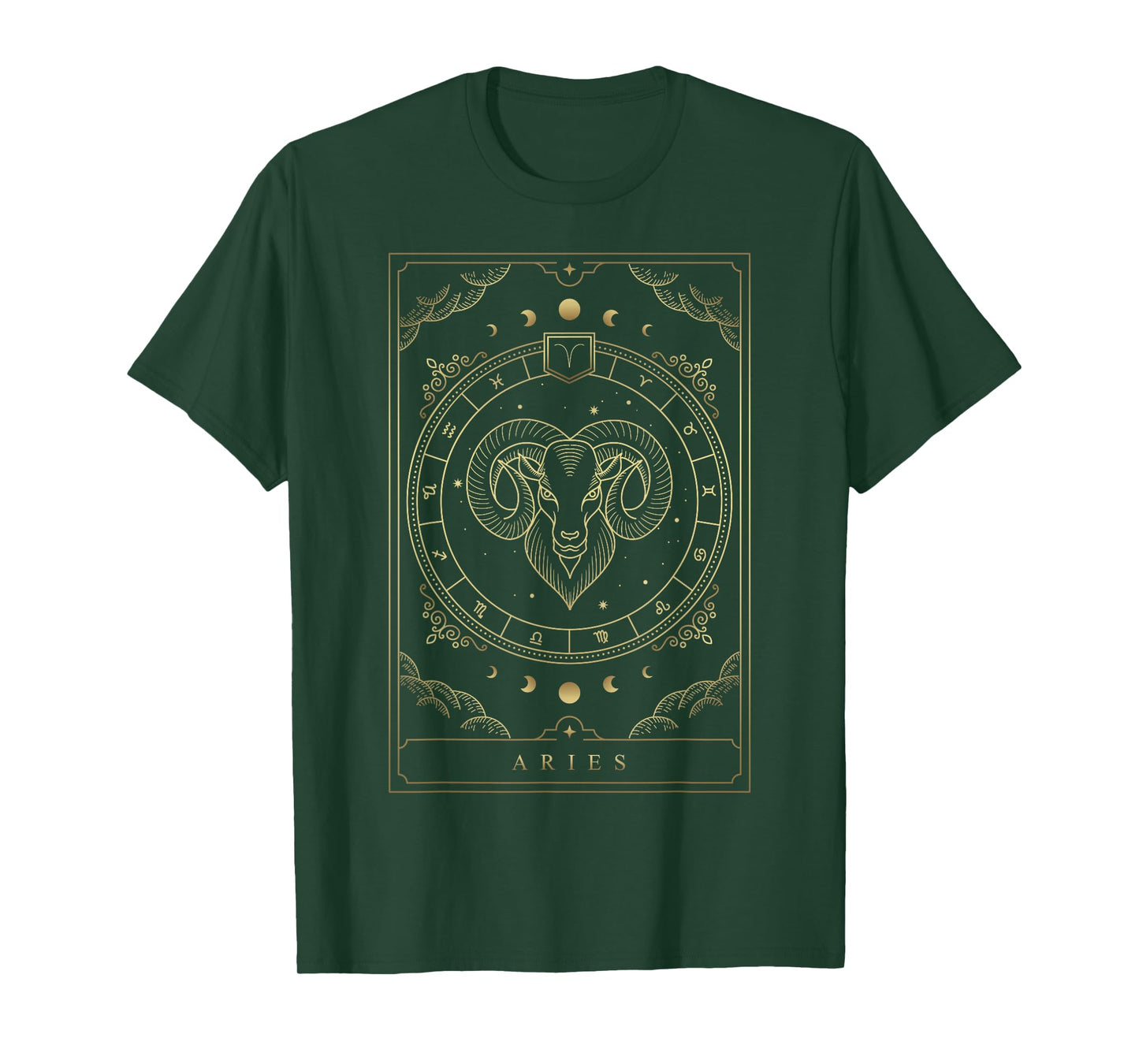 Aries Horoscope and Zodiac Constellation Symbol T-Shirt