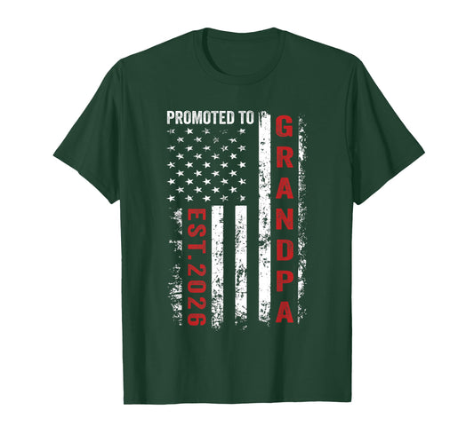 Promoted to grandpa 2026 Grandpa est 2026 Grandpa 2026 T-Shirt