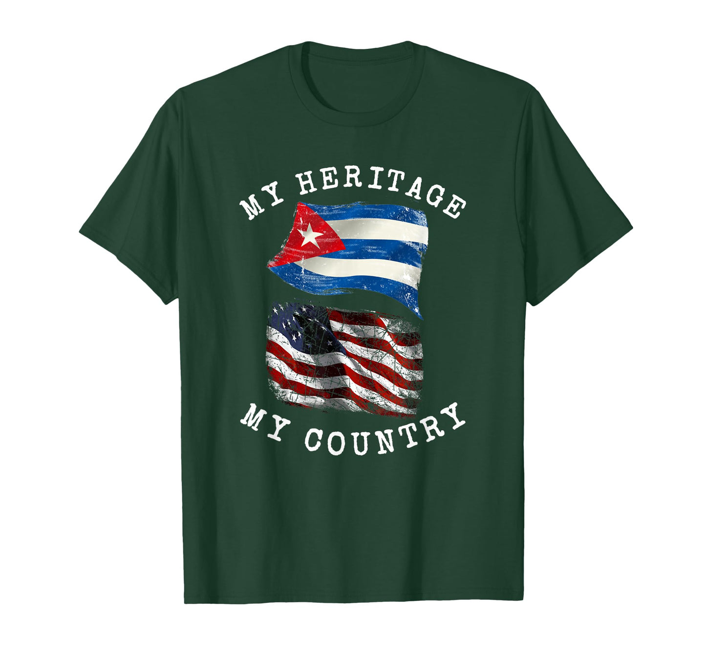 My Heritage My Country Cuban American T-Shirt Small